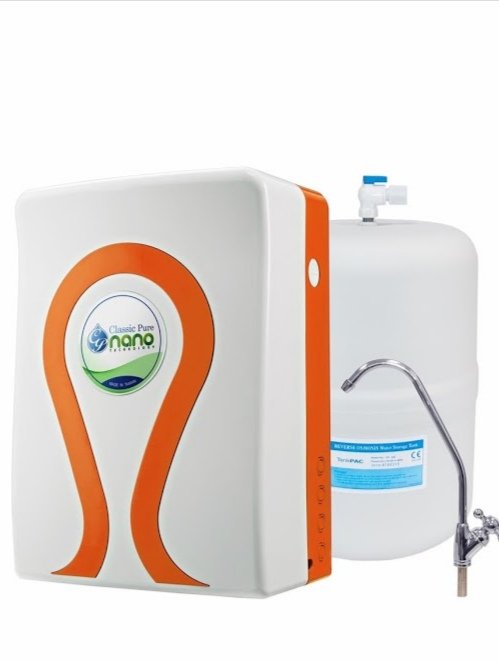 جهاز تحلية نانو ٦ مراحل (مغلق)بهيكل بلاستيك لايصدا وبمعالج أملاح امريكي ٧٥جالون